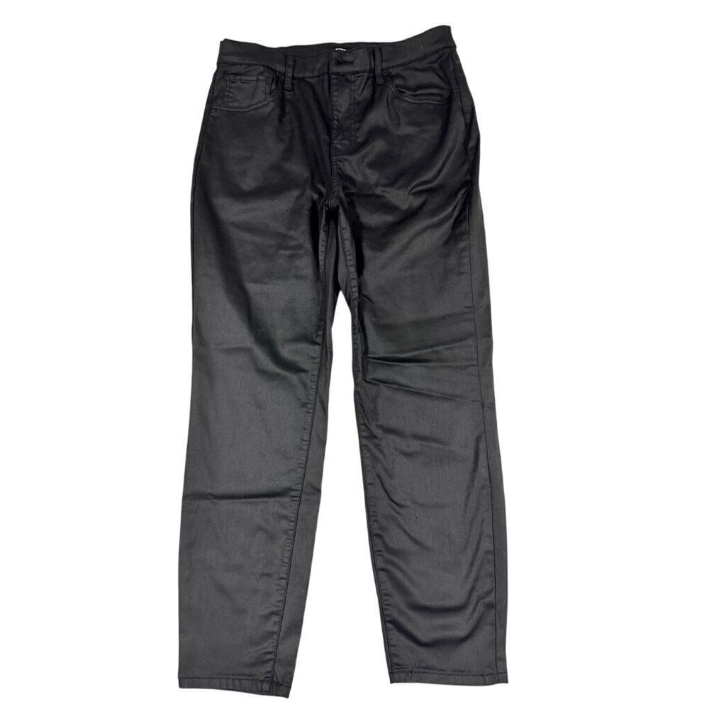 Express Black Coated Skinny Pants Size 14 Jeans - Picture 2 of 4